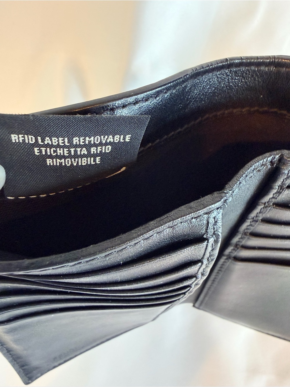 Fendi Vintage Black Leather Continental Wallet Gold Ring Hardware Made in Italy - Picture 11 of 16